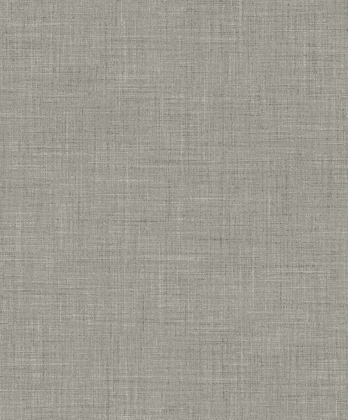 Vespia faux linen texture wallpaper in Pavestone gray