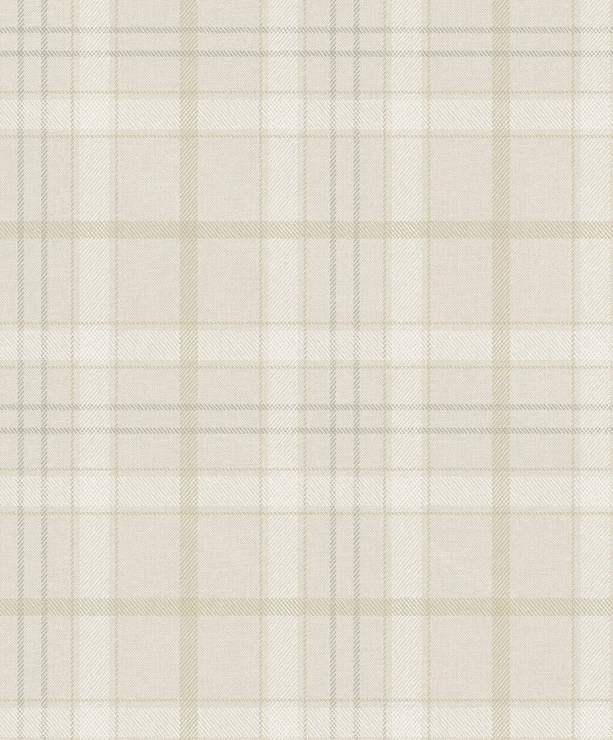 Tailor Plaid Neutral by Etten Prepasted Wallcoverings Prepasted Plaid Wallpaper – Etten Studios EP10307-Sample