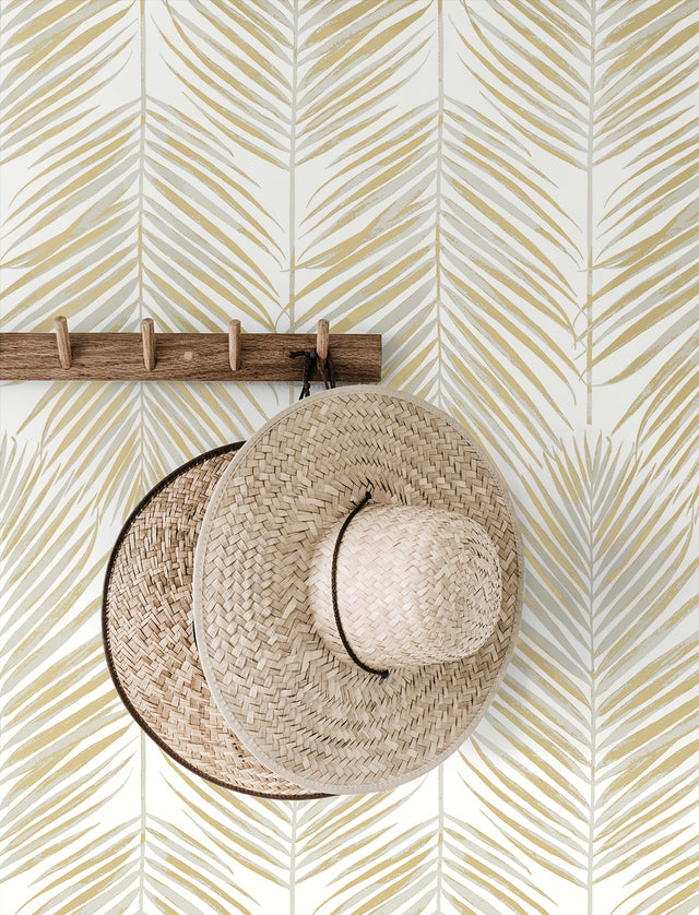 Marina Palm Silver & Gold by Etten Studios Online Botanical Wallpaper – Etten Studios ET10710