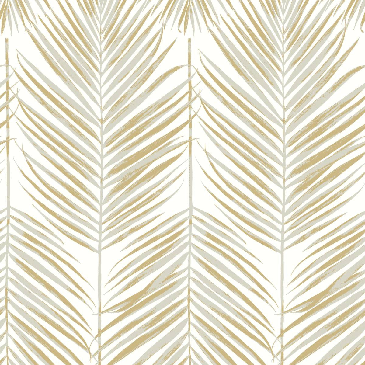 Marina Palm Silver & Gold Metallic Palm Wallpaper | Etten Studios ...
