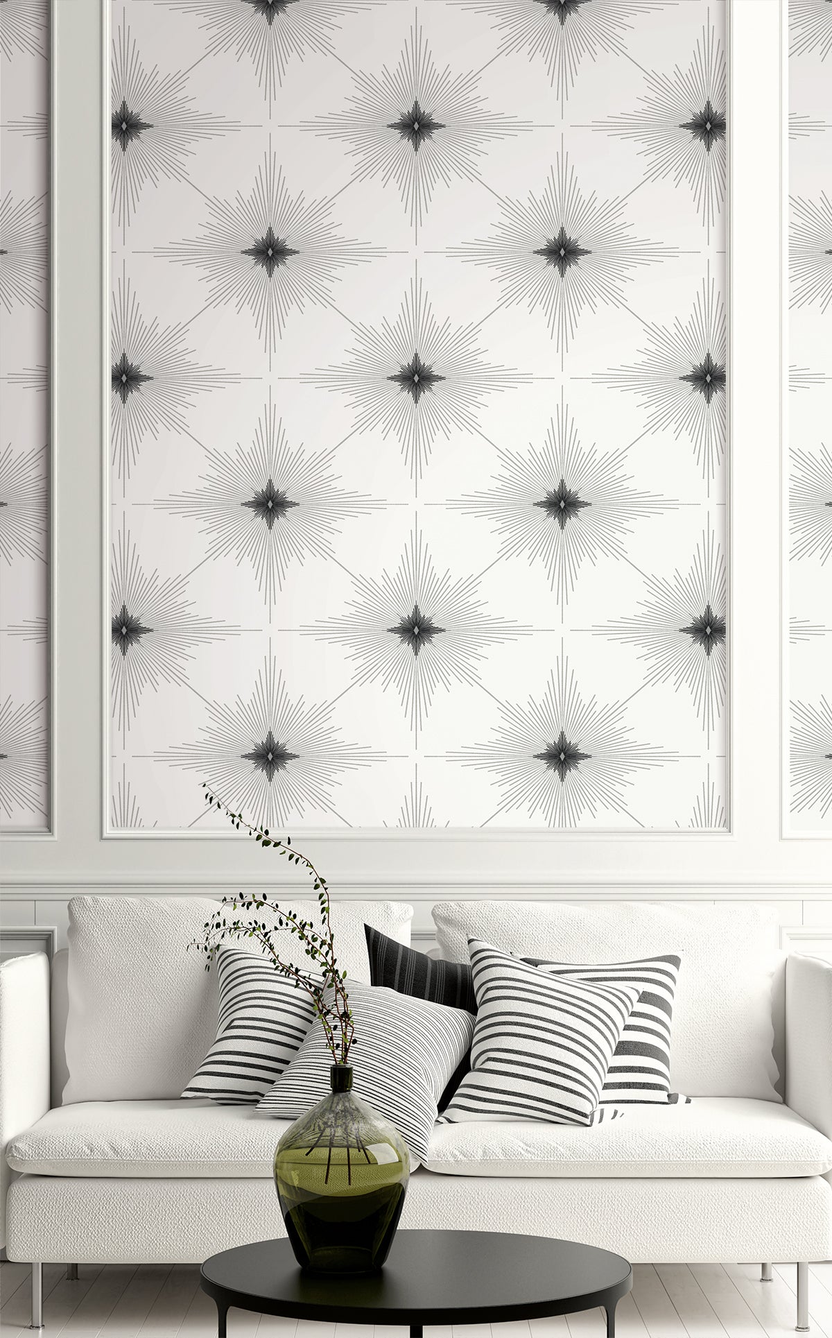 North Star Snowbound by Etten Studios Geometric Wallpaper – Etten Studios ET11400