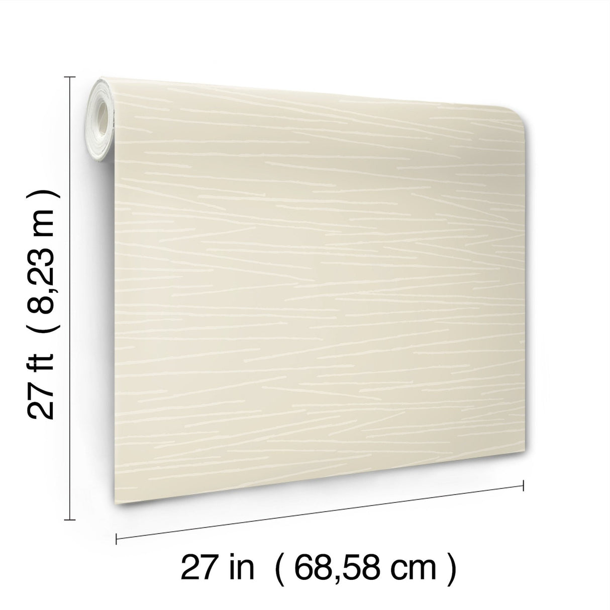 Line Horizon Blonde Wallpaper with Sculptured Finishes Pattern - York EV3932