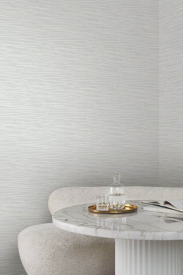 Line Horizon Spa Blue Wallpaper with Abstract Linear Pattern, Sculptured Finishes - York EV3933
