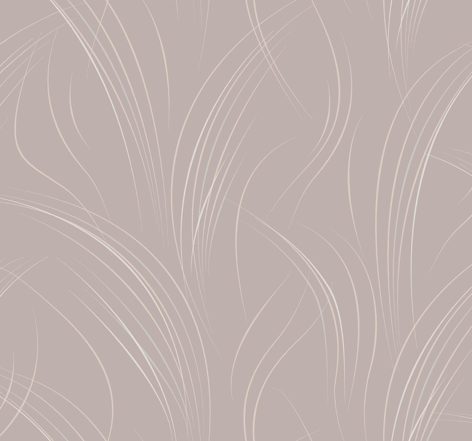 Graceful Wisp Lavender Wallpaper with Metallic Grasses Motif - York EV3935