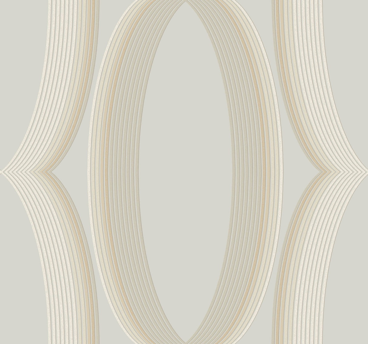 Progression Ogee Blonde Wallpaper with Geometric Ogee Pattern - York EV3984