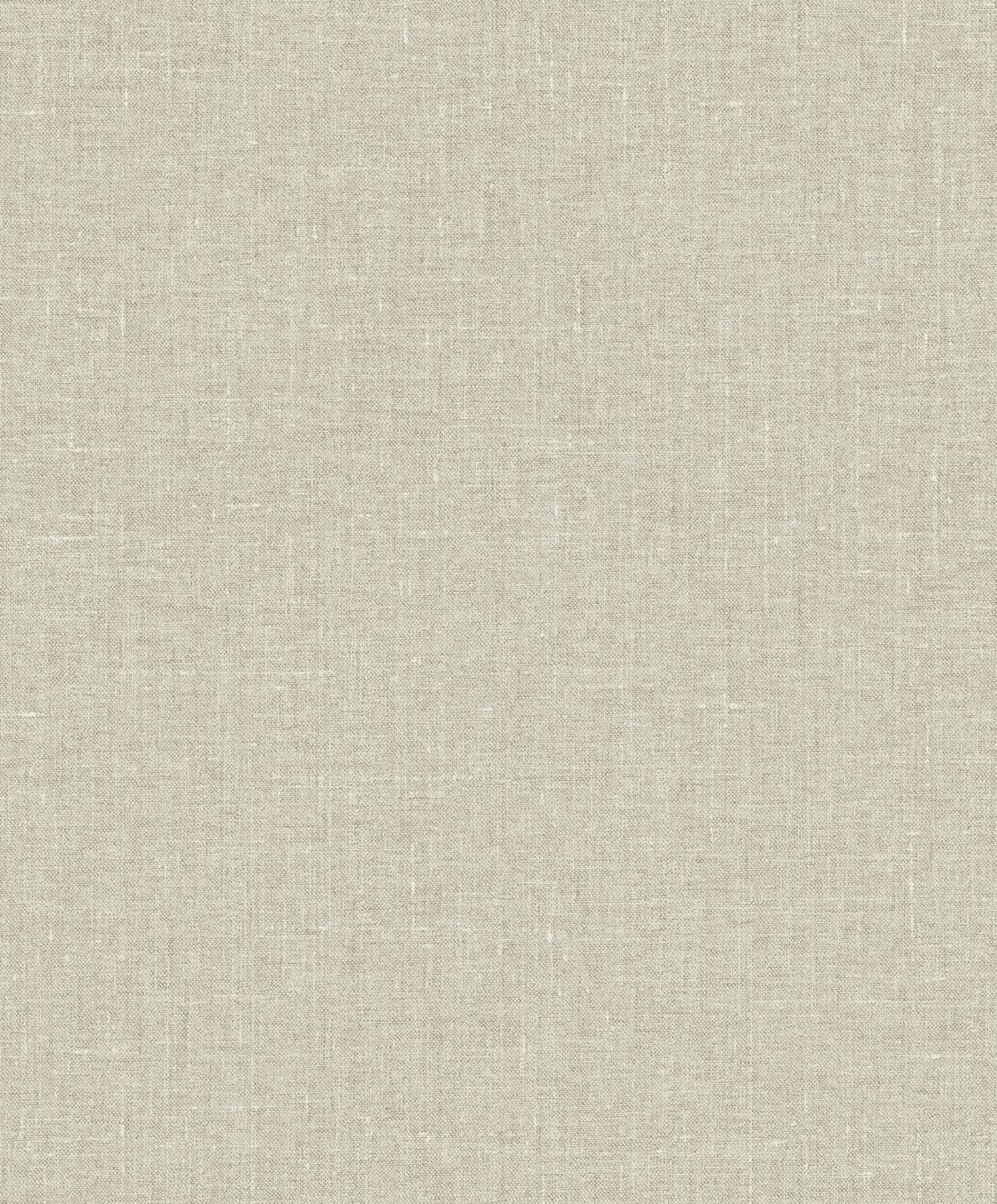 Abington Faux Linen wallpaper in Ocean Sand beige with a subtle linen texture