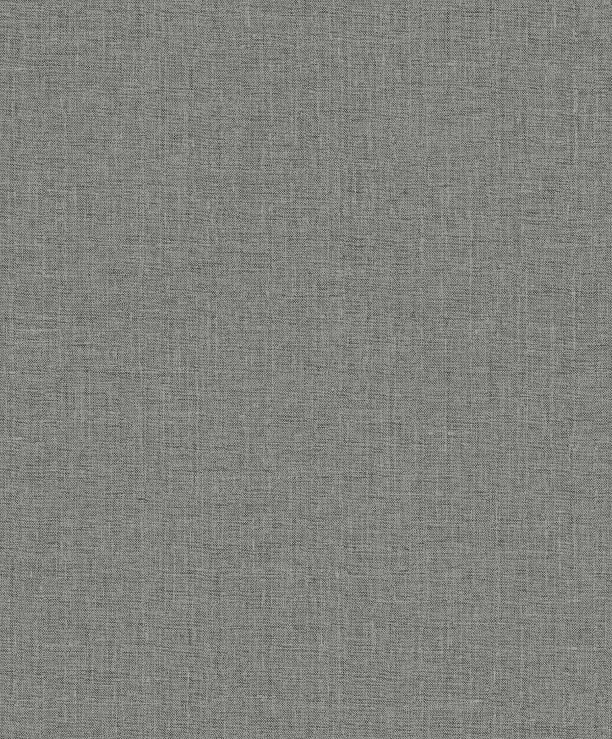 Abington Faux Linen wallpaper in Sleek Charcoal (EW10110)