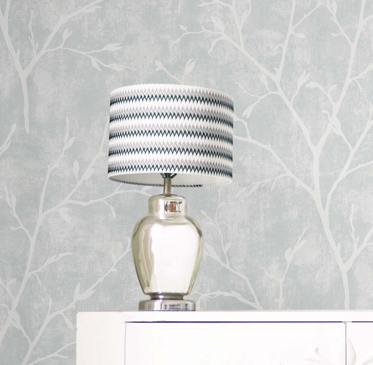 Avena Branches Winter Grey by White Heron Botanical Branch Wallpaper – Seabrook Designs EW10218