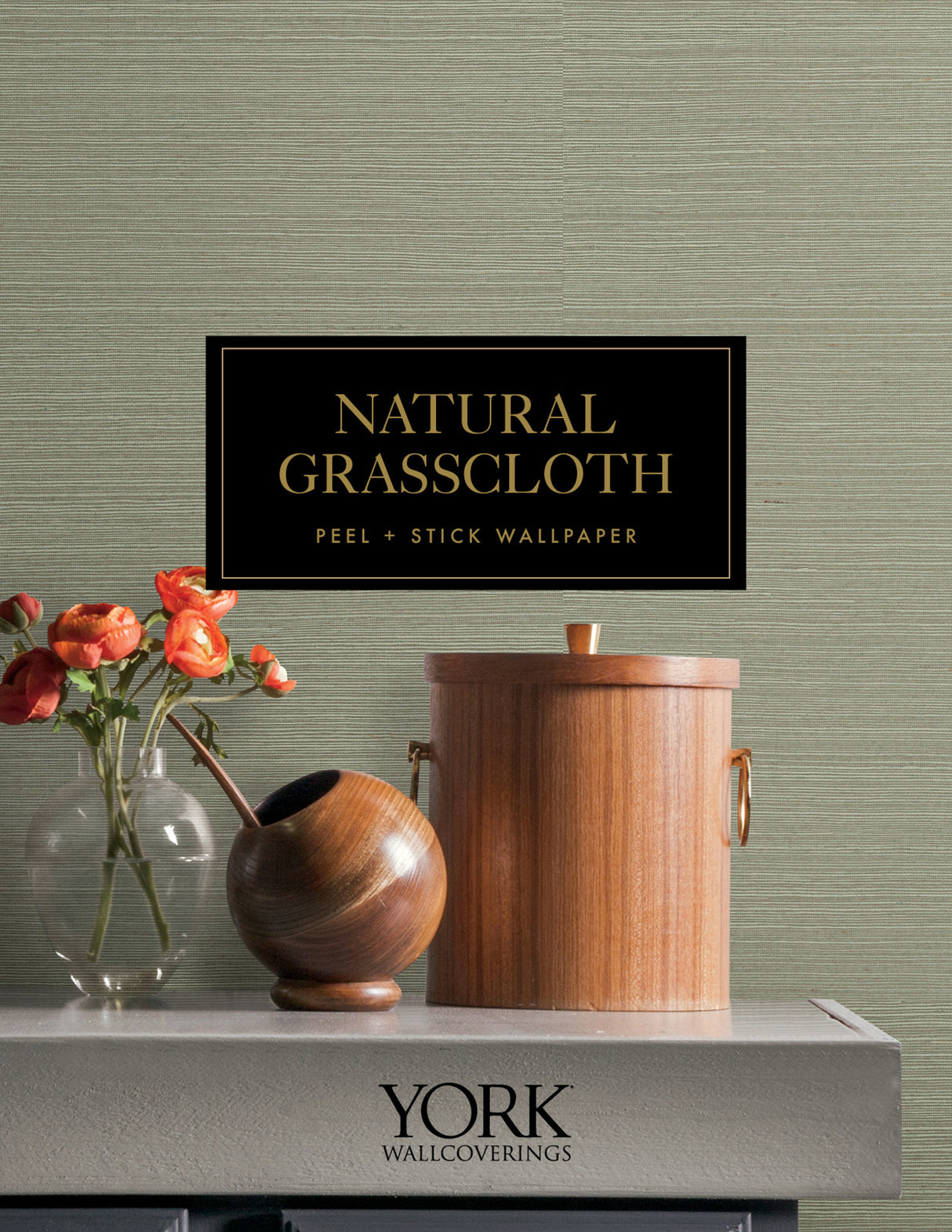 Natural Sisal Plaster by York Wallcoverings Peel & Stick Grasscloth Wallpaper – York Wallcoverings PSW1596RL