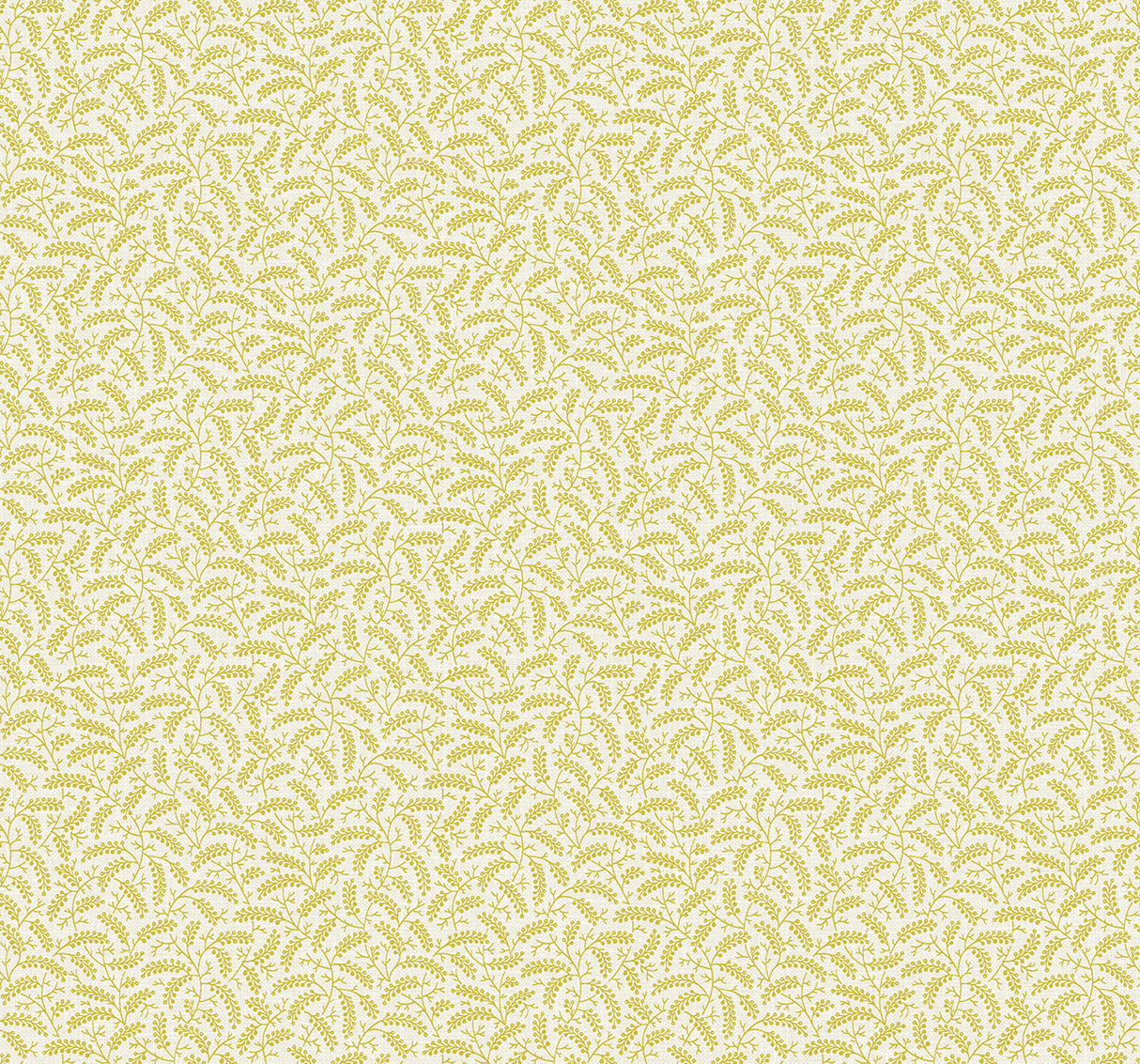 Cossette dandelion yellow botanical vine wallpaper pattern