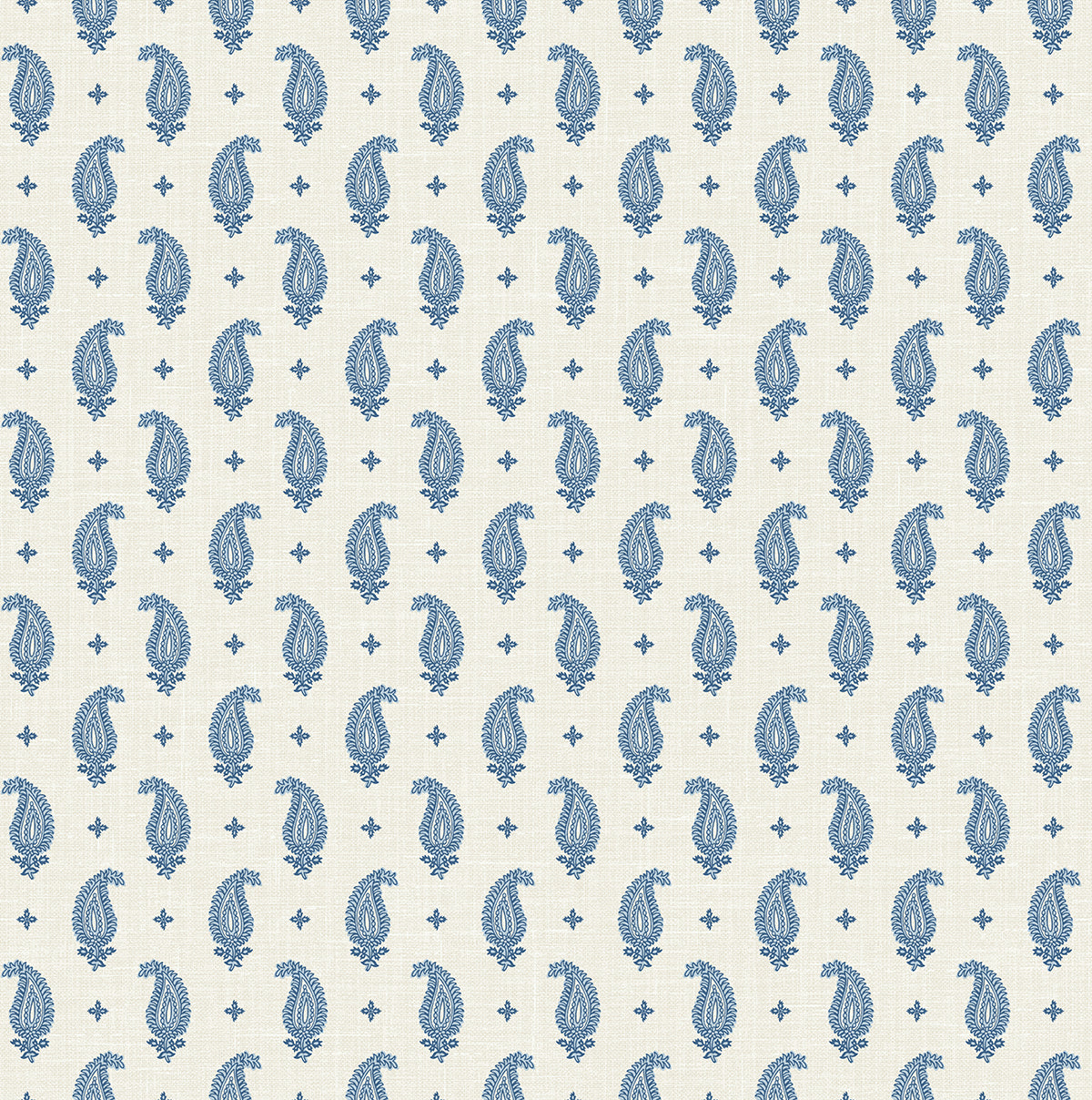 Maia Paisley wallpaper in French Blue