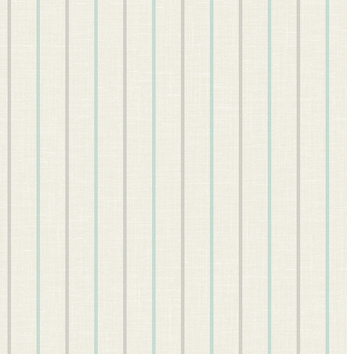 Andree Stripe wallpaper in Summer Sky and French Blue vertical stripes