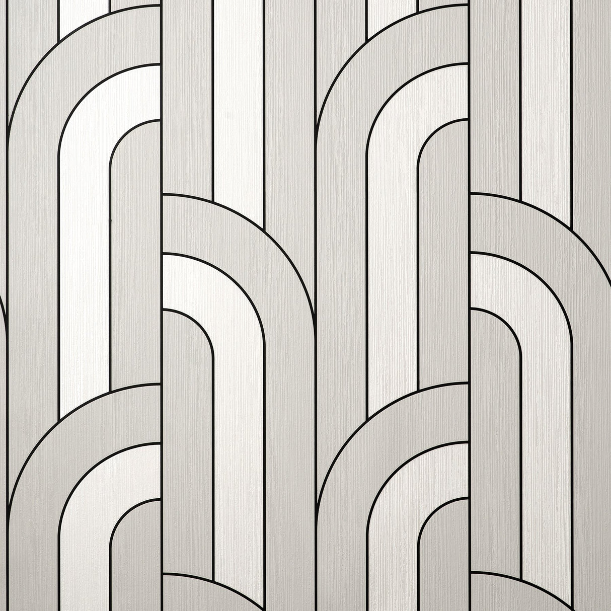 Ezra Platinum Arch Wallpaper