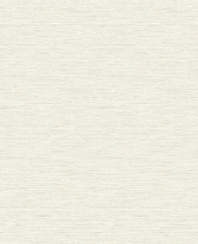 Miya Cream Faux Grasscloth Wallpaper with Textured Pearlescent Weave - Fine Decor FD43312