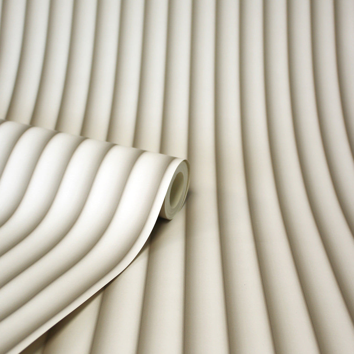 Raiden Cream by Fine Decor Ribbed Panel Wallpaper – Brewster Home Fashions FD43389