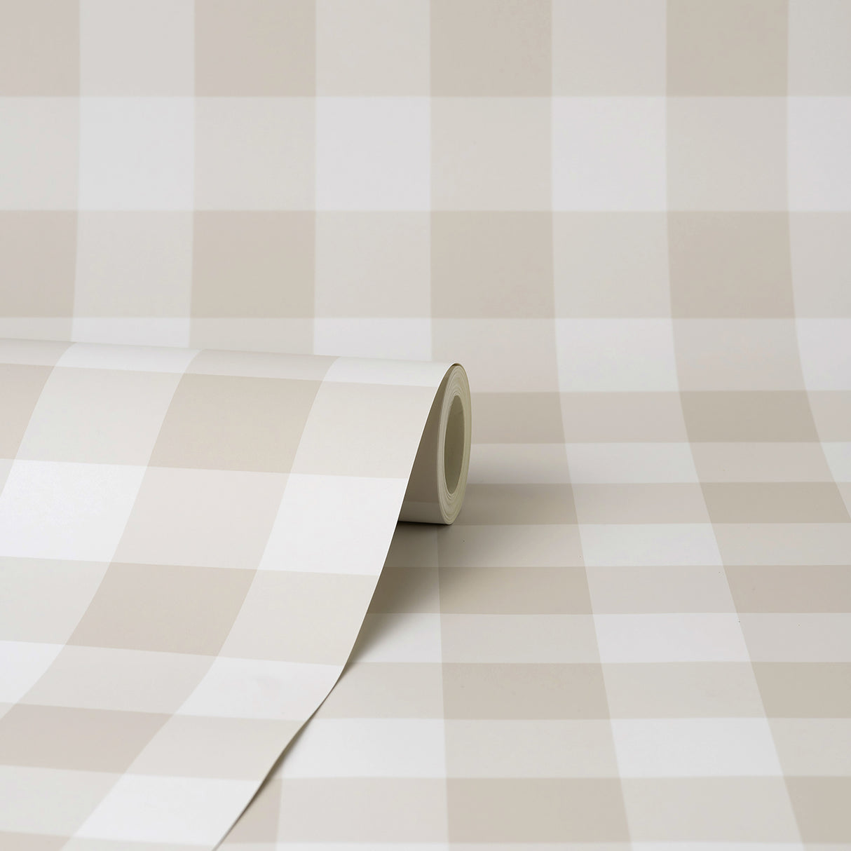 Patrice Light Brown by Fine Decor Gingham Wallpaper – Brewster Home Fashions FD43394