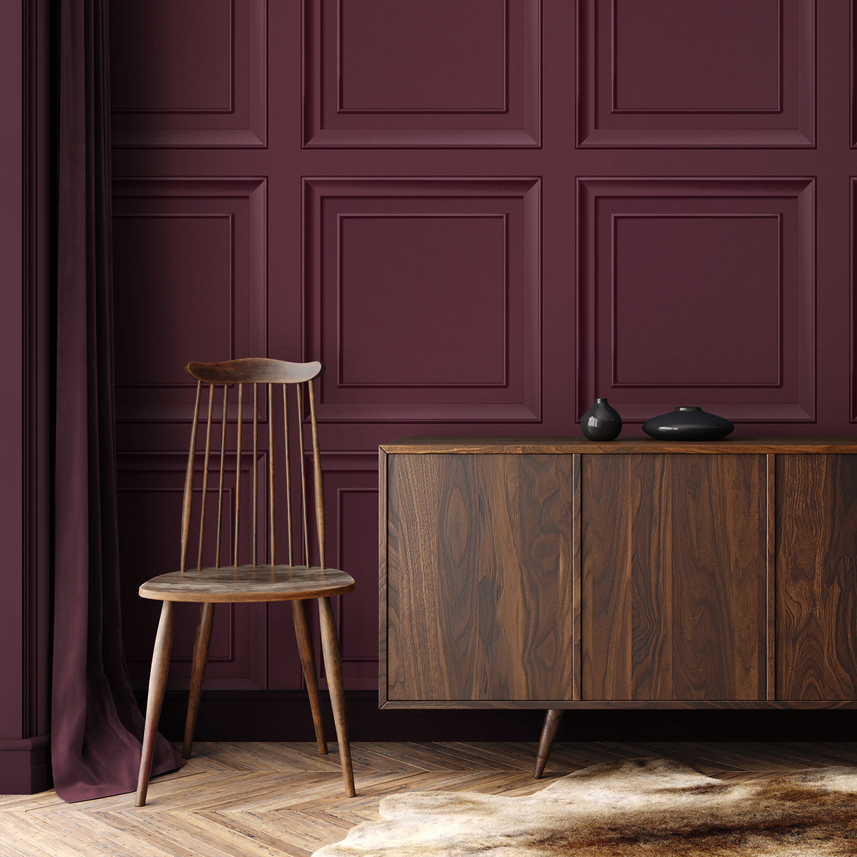 Distinctive Merlot by Fine Decor Square Panel Wallpaper – Brewster Home Fashions FD43468
