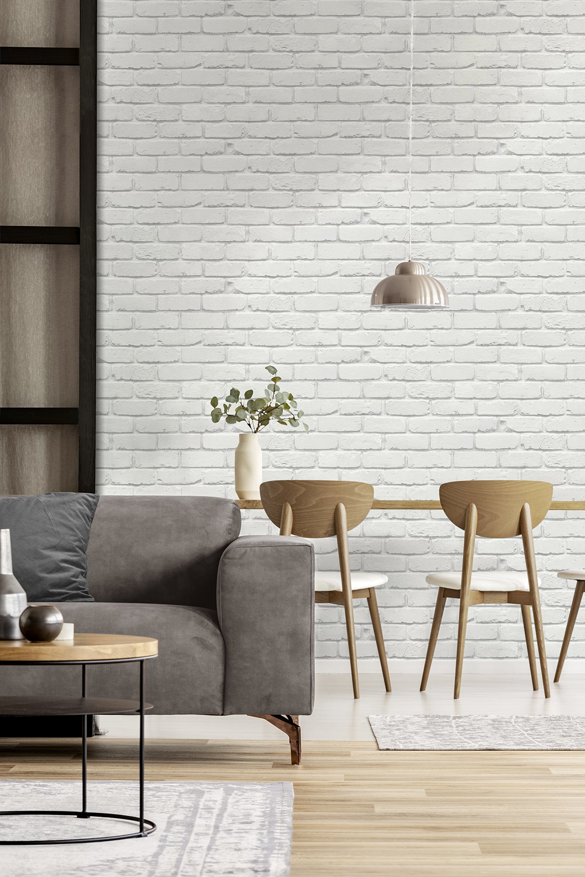 Alpin White by Fine Decor Painted Brick Wallpaper – Brewster Home Fashions FD43600