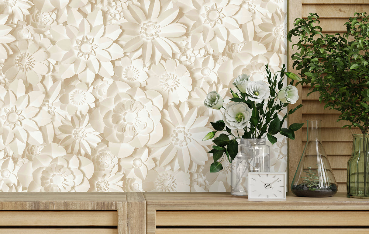 Dacre Cream by Fine Decor Floral Wallpaper- Brewster Home Fashions FD43604