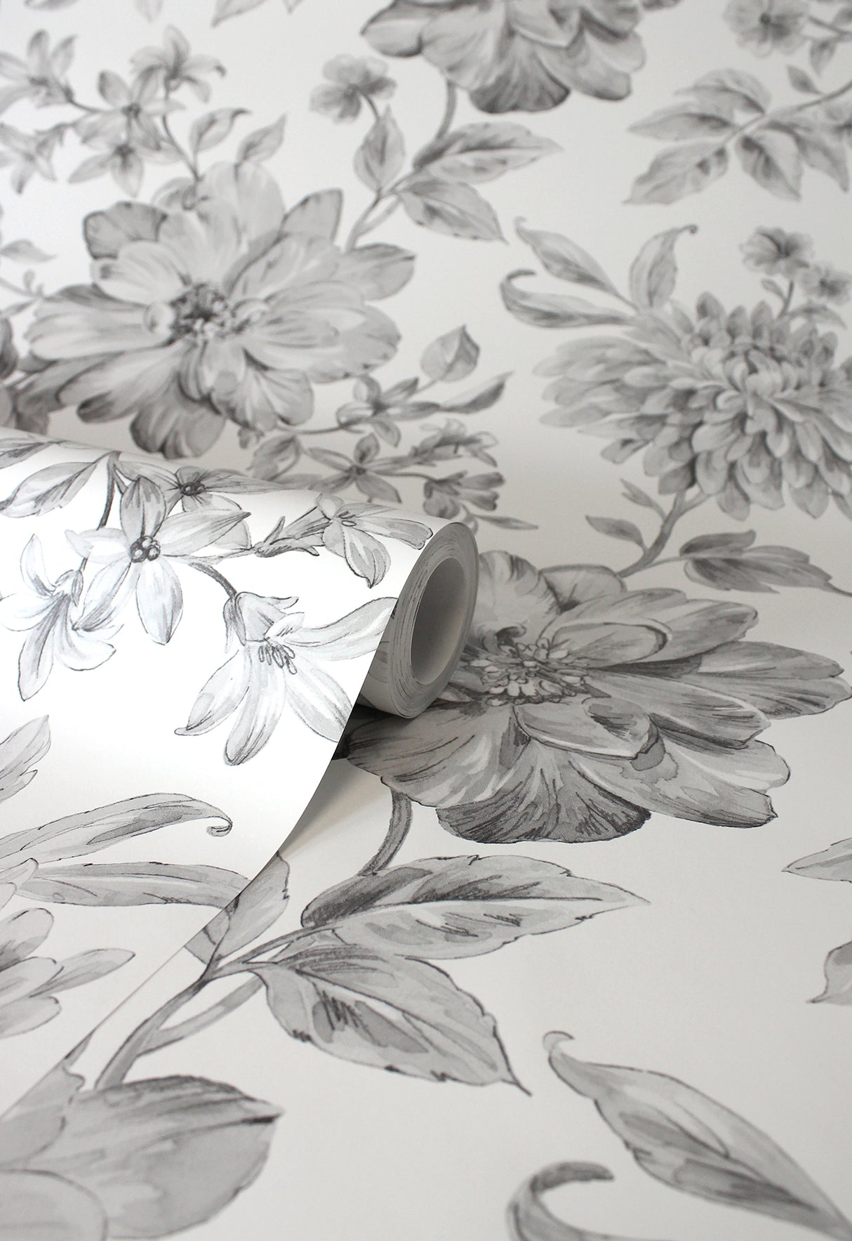 Gabriela Grey by Fine Decor Floral Wallpaper – Brewster Home Fashions FD43612