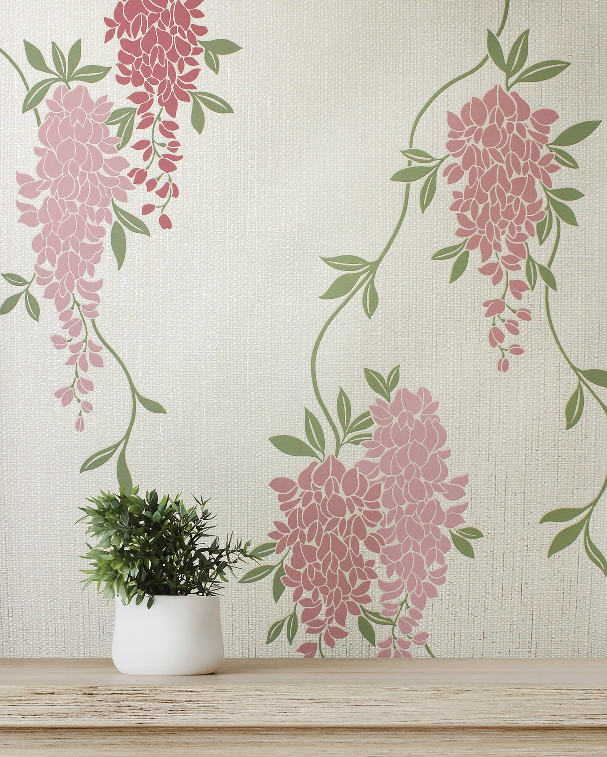 Aisla Pink by Fine Decor Wisteria Wallpaper – Brewster Home Fashions FD43671