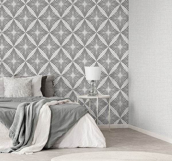 Denver Dark Grey by Fine Decor Starburst Wallpaper – Brewster FD43747