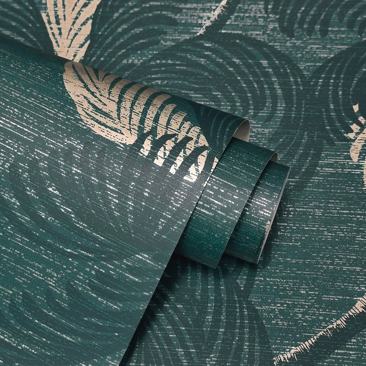 Jones Teal by Fine Decor Palm Tree Wallpaper – Brewster Home Fashions FD43789