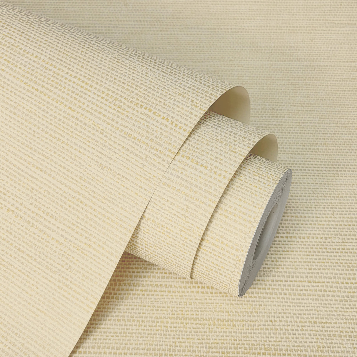 Miya Light Yellow by Fine Decor Faux Grasscloth Wallpaper – Brewster Home Fashions FD43790