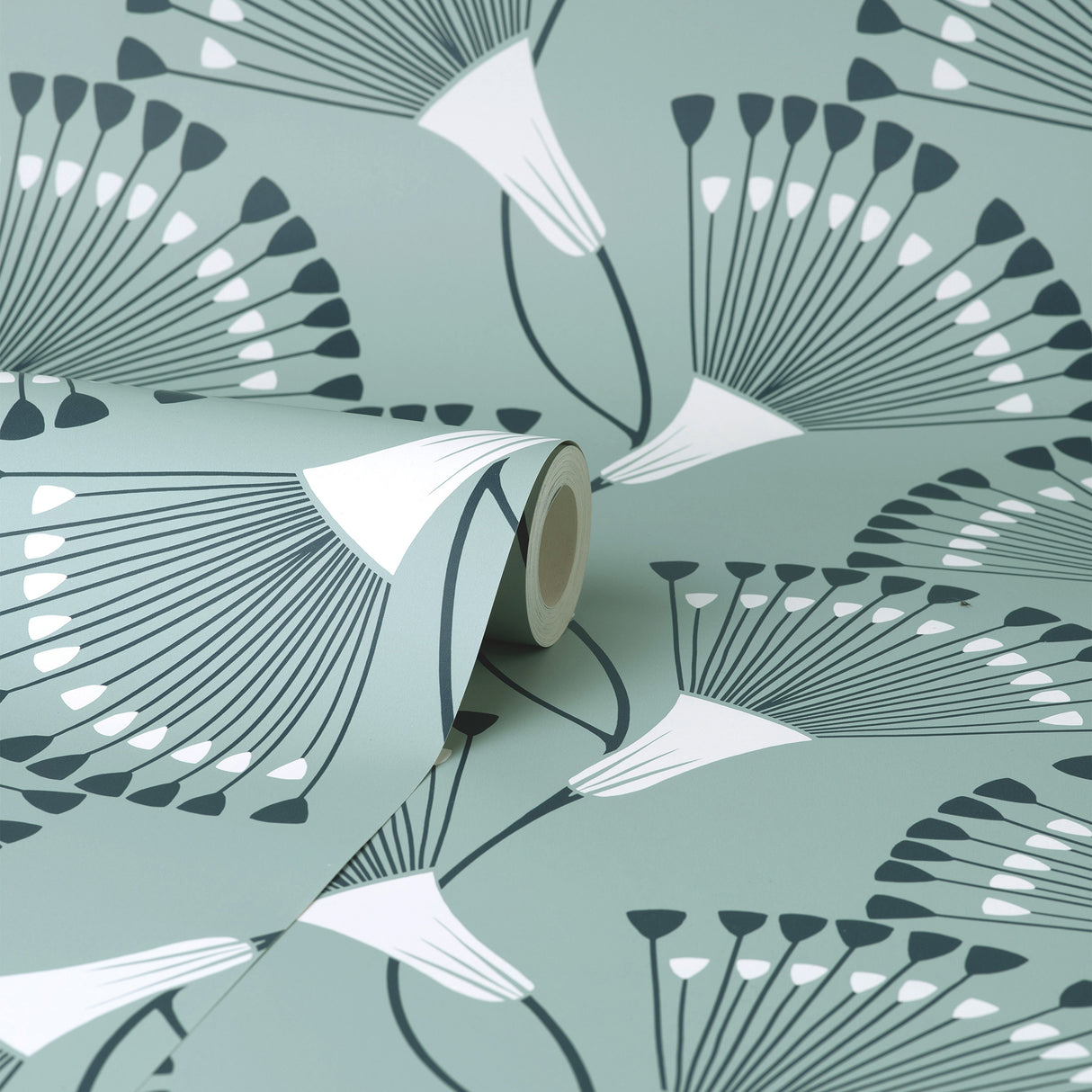 Wilder Light Blue by Fine Decor Fanning Flower Wallpaper – Brewster Home Fashions FD43805