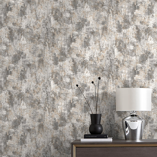 Joel Grey by Fine Decor Industrial Stone Wallpaper – Brewster Home Fashions FD43809