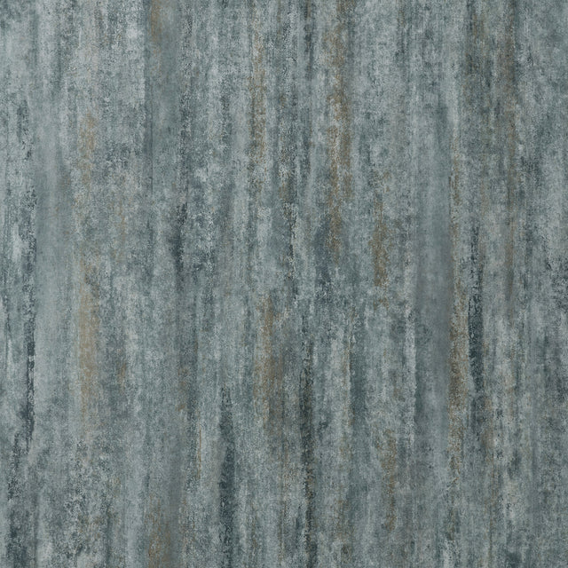 Belen denim textured stripe wallpaper in blue with distressed vertical texture