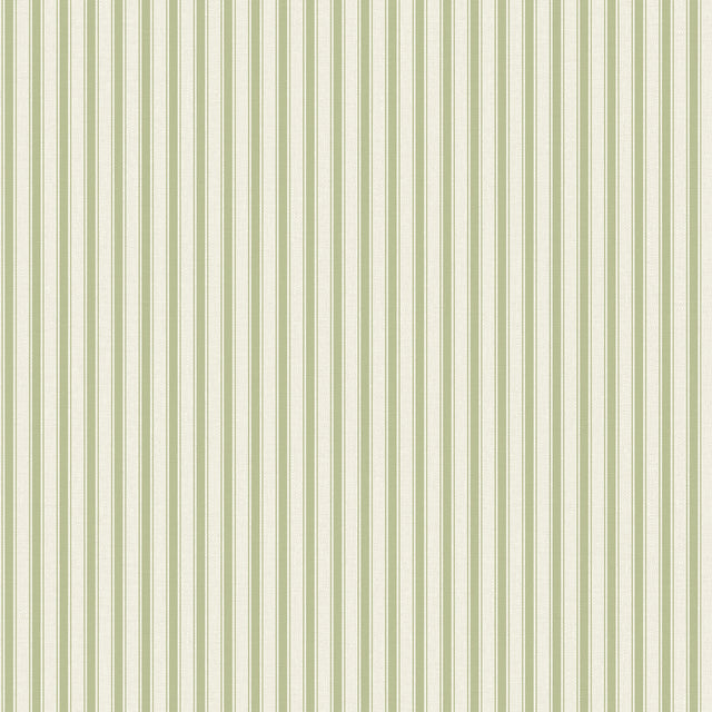 Chirico Green Ticking Stripe wallpaper by Fine Decor, roll and room images