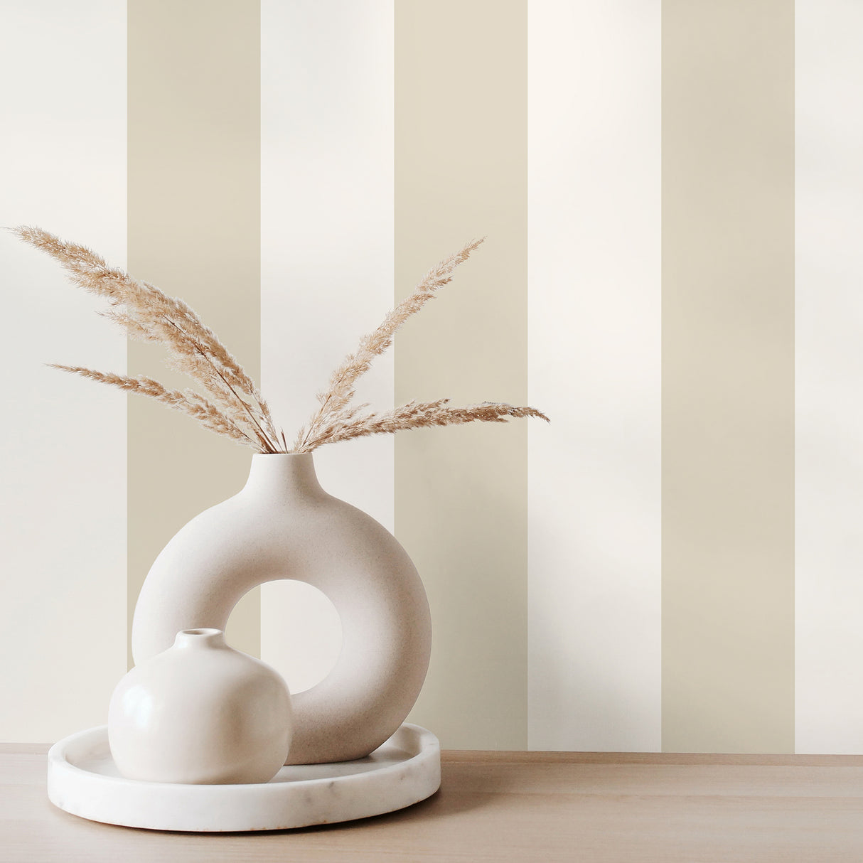 Tavish Neutral by Fine Decor Stripe Wallpaper – Brewster Home Fashions FD43835