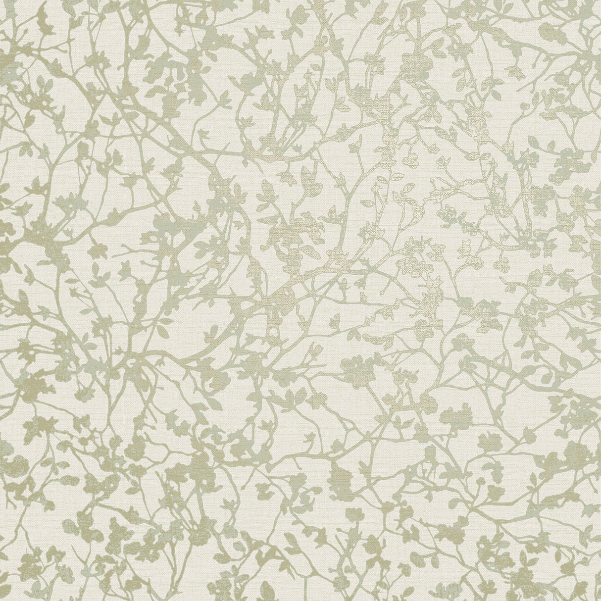 Jaya Moss Organic Sprig Wallpaper in Moss Green by Fine Decor - FD43945
