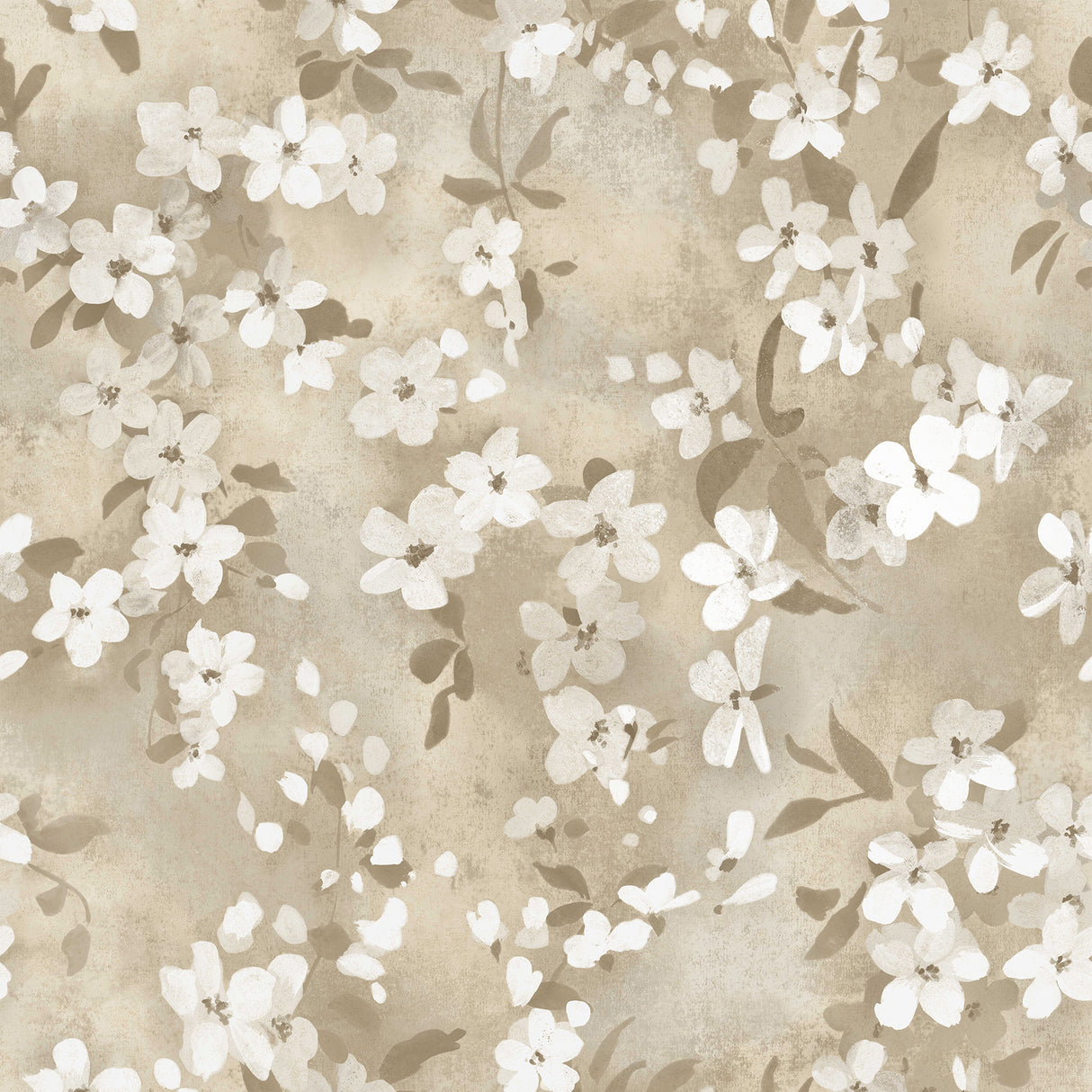 Briella Neutral Blossom Wallpaper by Fine Decor - FD43954