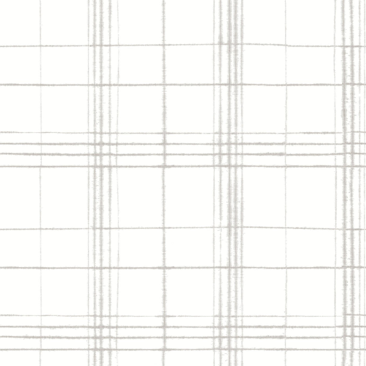 Farmhouse Plaid Linen & White Wallpaper with Plaid Pattern - York FH4019