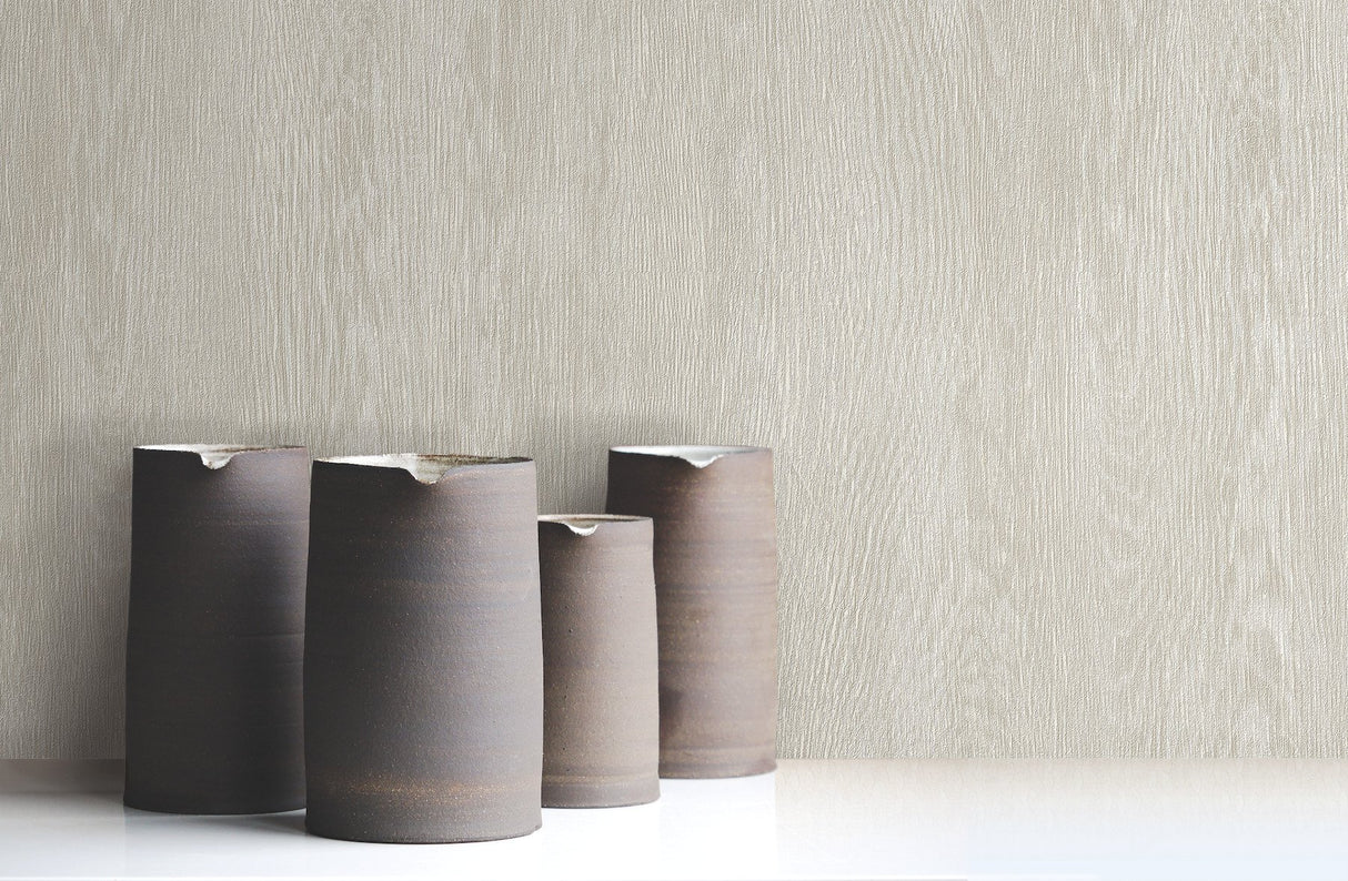 Quarter Sawn Wood Beige Wallpaper with Faux Wood Grain - York Wallcoverings FH4052