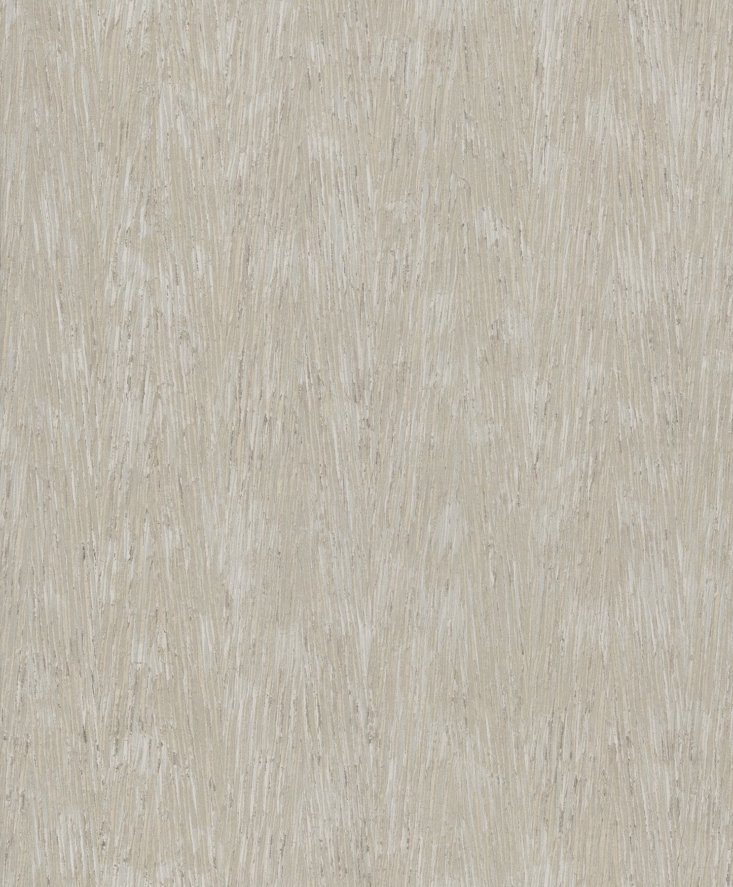 Gilded Plume Warm Grey Wallpaper with Metallic Textured Plume Pattern - York FM1003