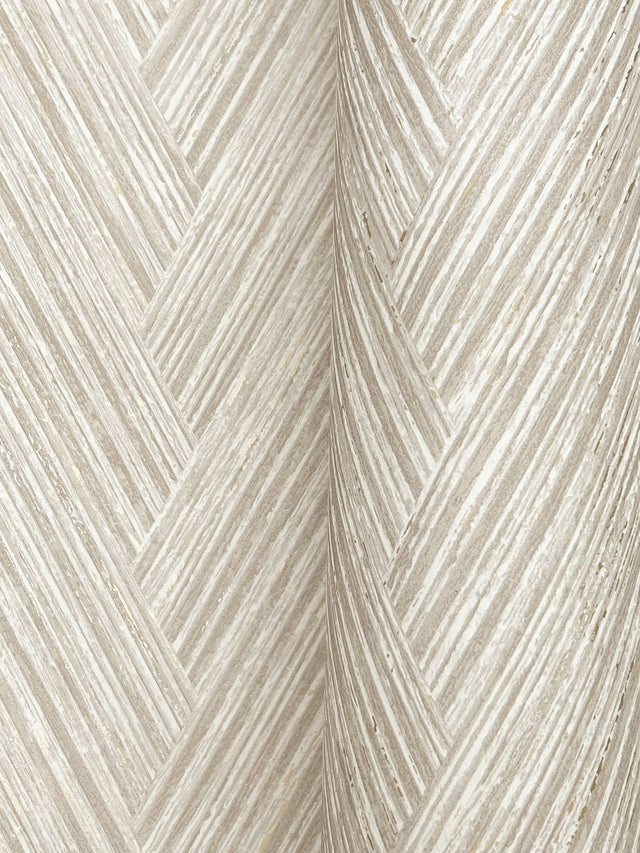Thatched Chevron Linen Wallpaper with Metallic Raised Ink in Transitional Chevron Pattern - York FM1056