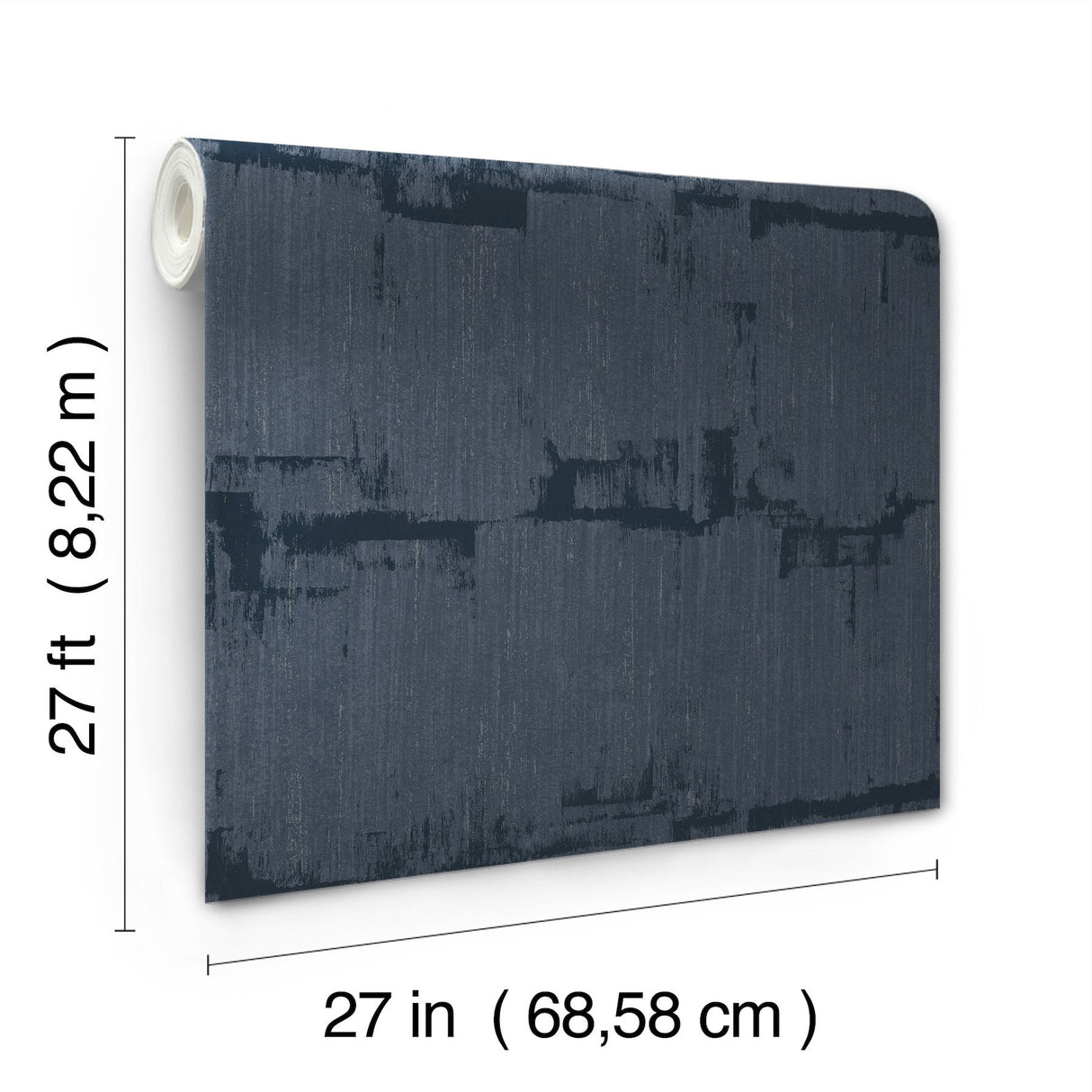 Rhythm & Rhyme Night Sky Wallpaper with Modern Geometric Metallic Effect - York FM1061