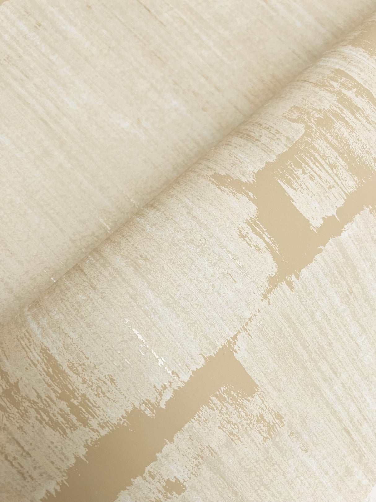 Rhythm & Rhyme Straw Geometric Modern Wallpaper with Metallic Raised Ink - York FM1063