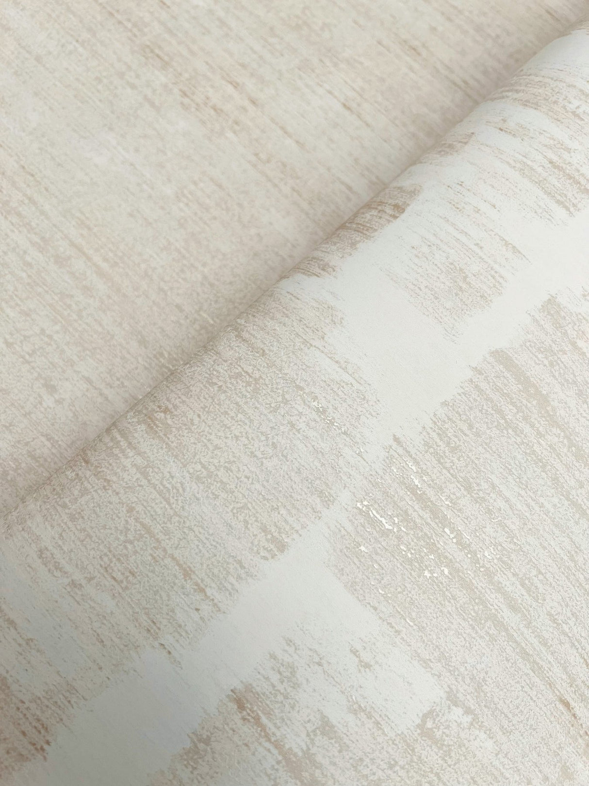 Rhythm & Rhyme Taupe Wallpaper with Modern Geometric Abstract Stripe, Metallic Raised Ink - York FM1065