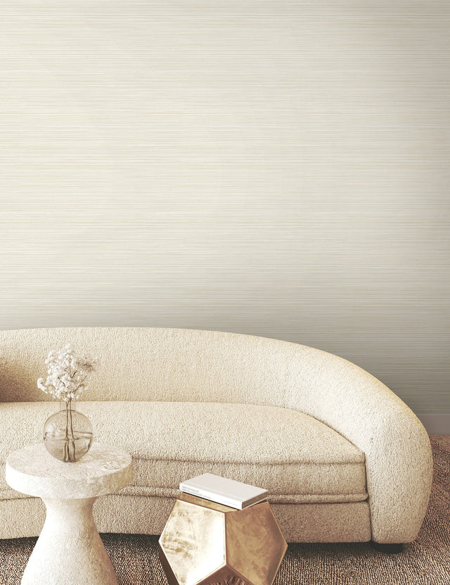 Alignment Warm Neutral Striped Wallpaper with Raised Ink Texture - York FM1073