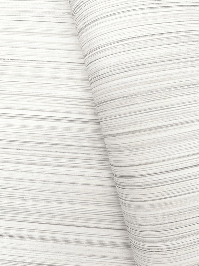 Alignment Grey Wallpaper with Raised Ink Striped Motif - York FM1074