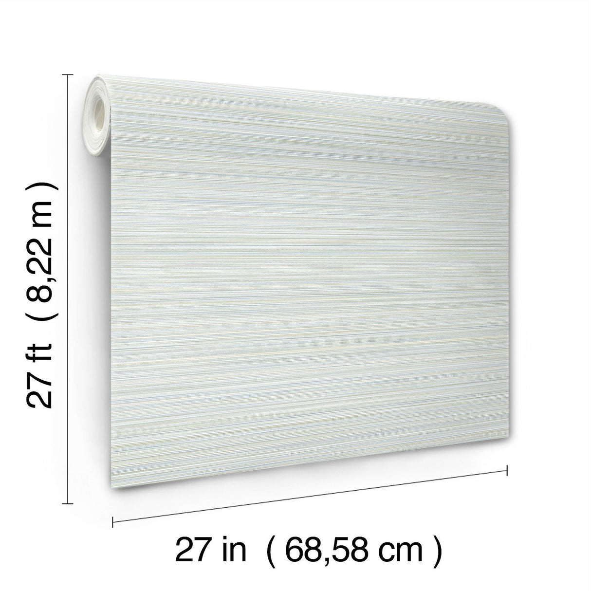 Alignment Blue Stripes Raised Ink Non Woven Wallpaper - York FM1075
