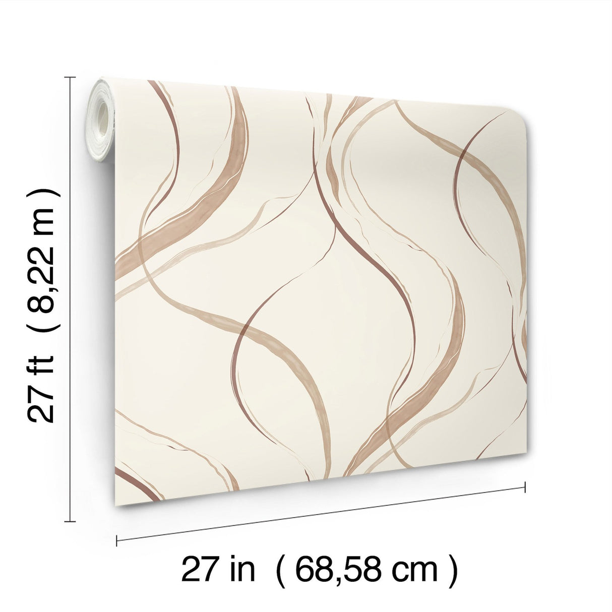 Ink Flow Baked Clay Modern Non Woven Wallpaper - York FM1091