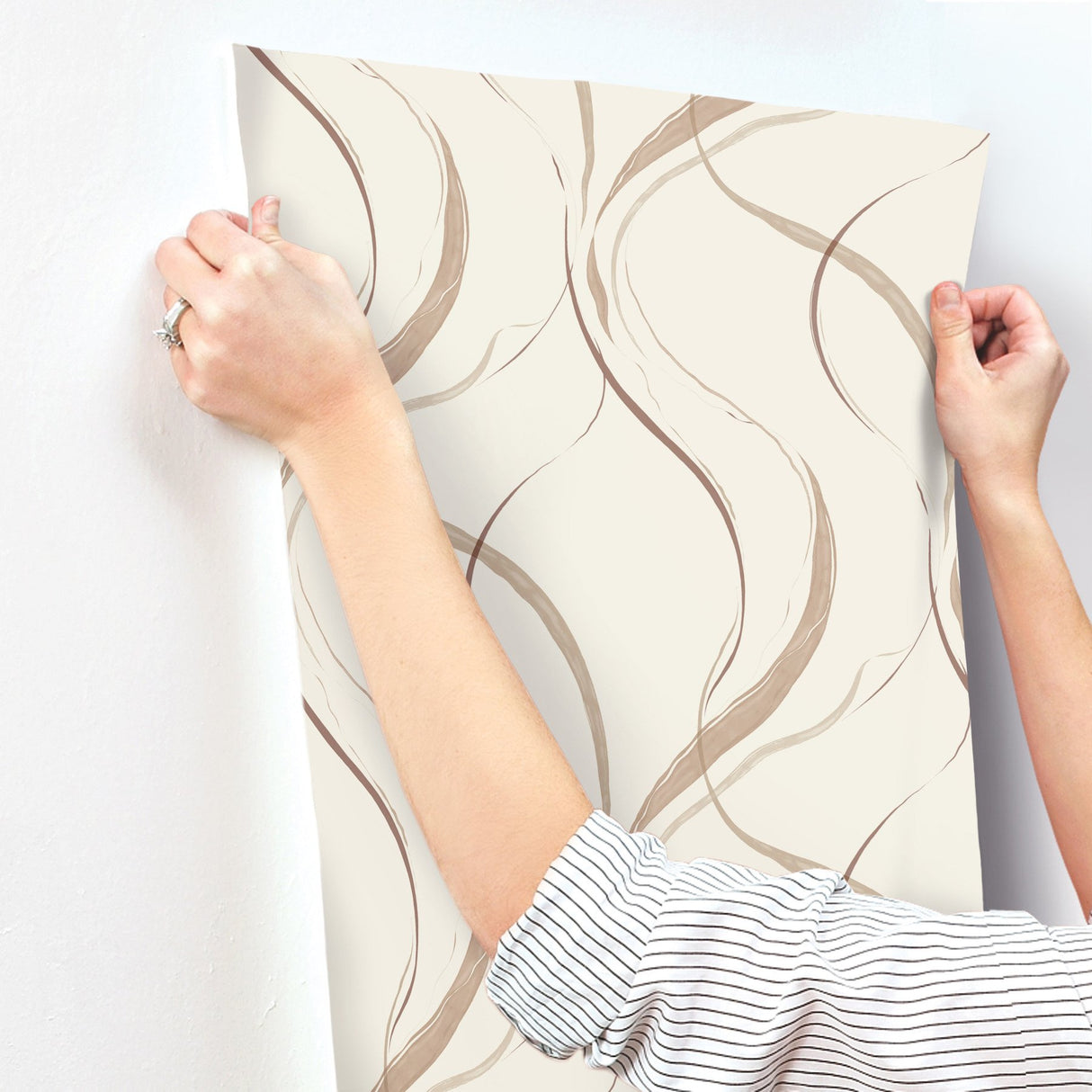 Ink Flow Baked Clay Modern Non Woven Wallpaper - York FM1091