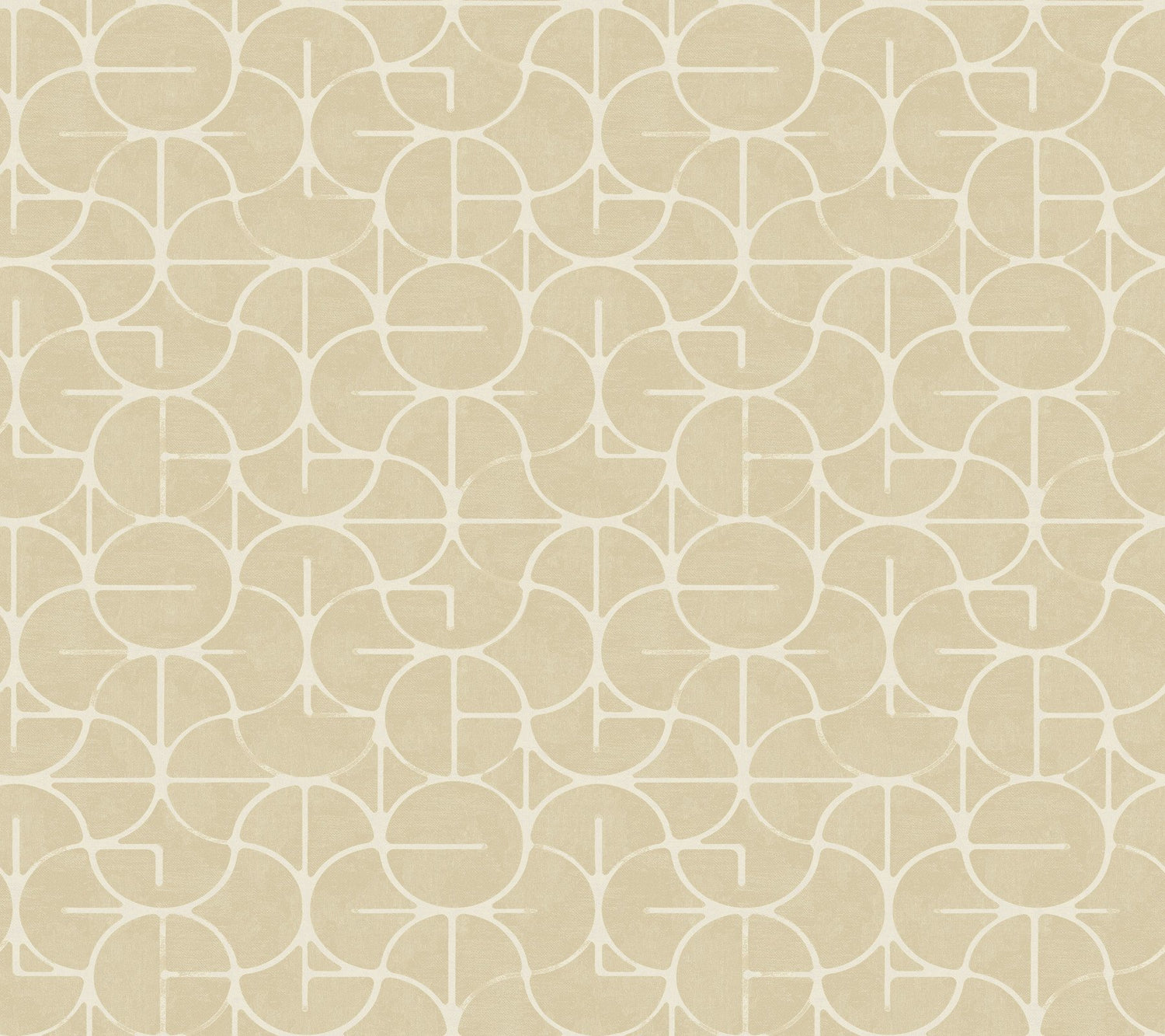 Looking Glass Straw Wallpaper with Metallic Geometric Ogee - York FM1101