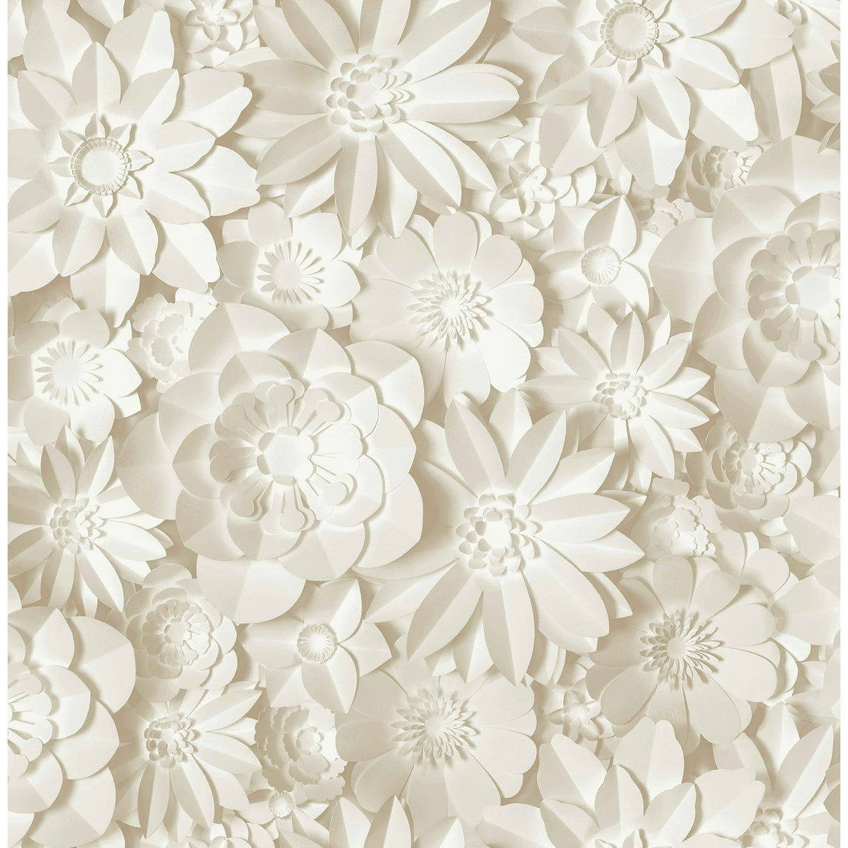 Fine Decor Dacre Cream Floral Wallpaper roll and room scene