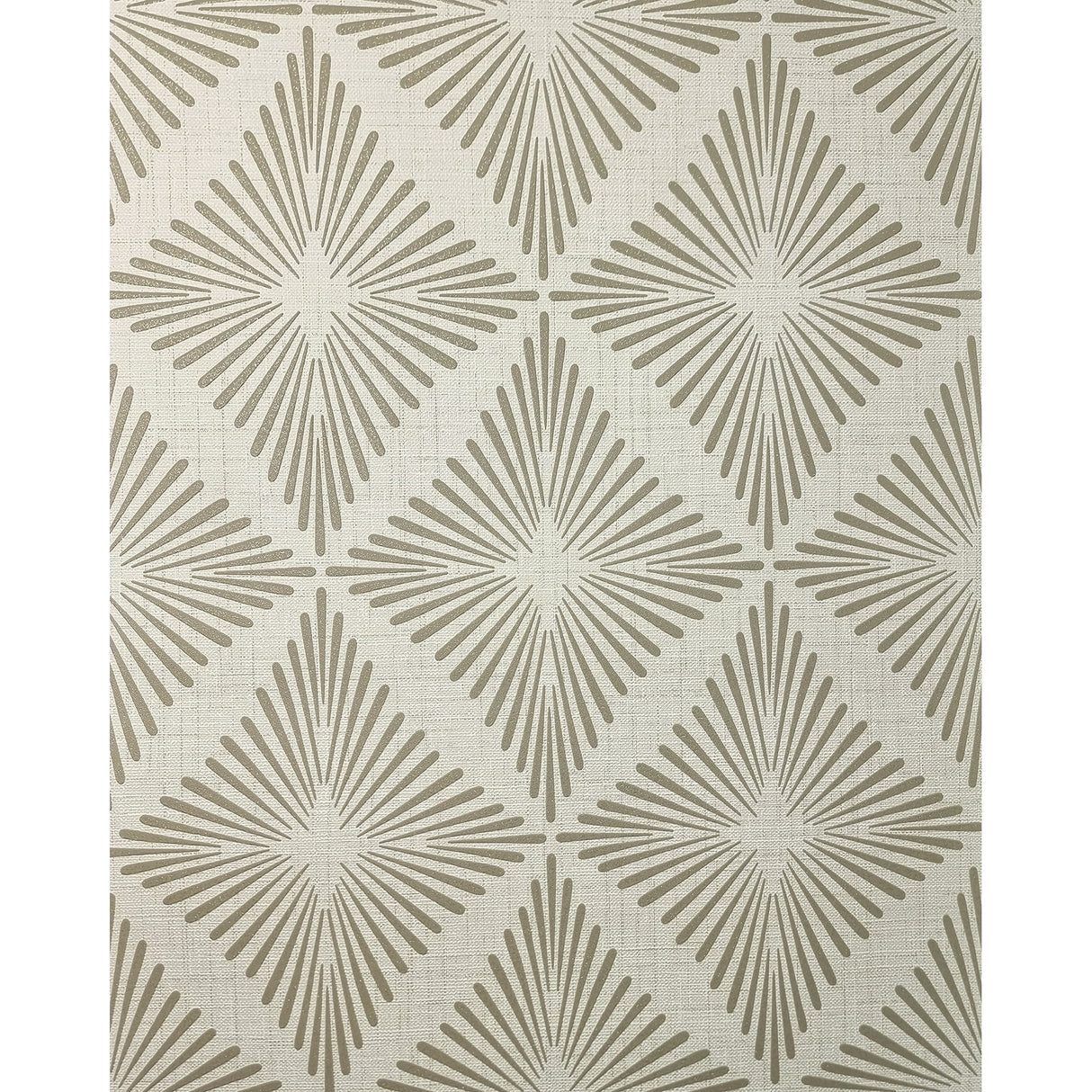 Fine Decor Denver Neutral Starburst Vinyl Wallpaper roll pattern